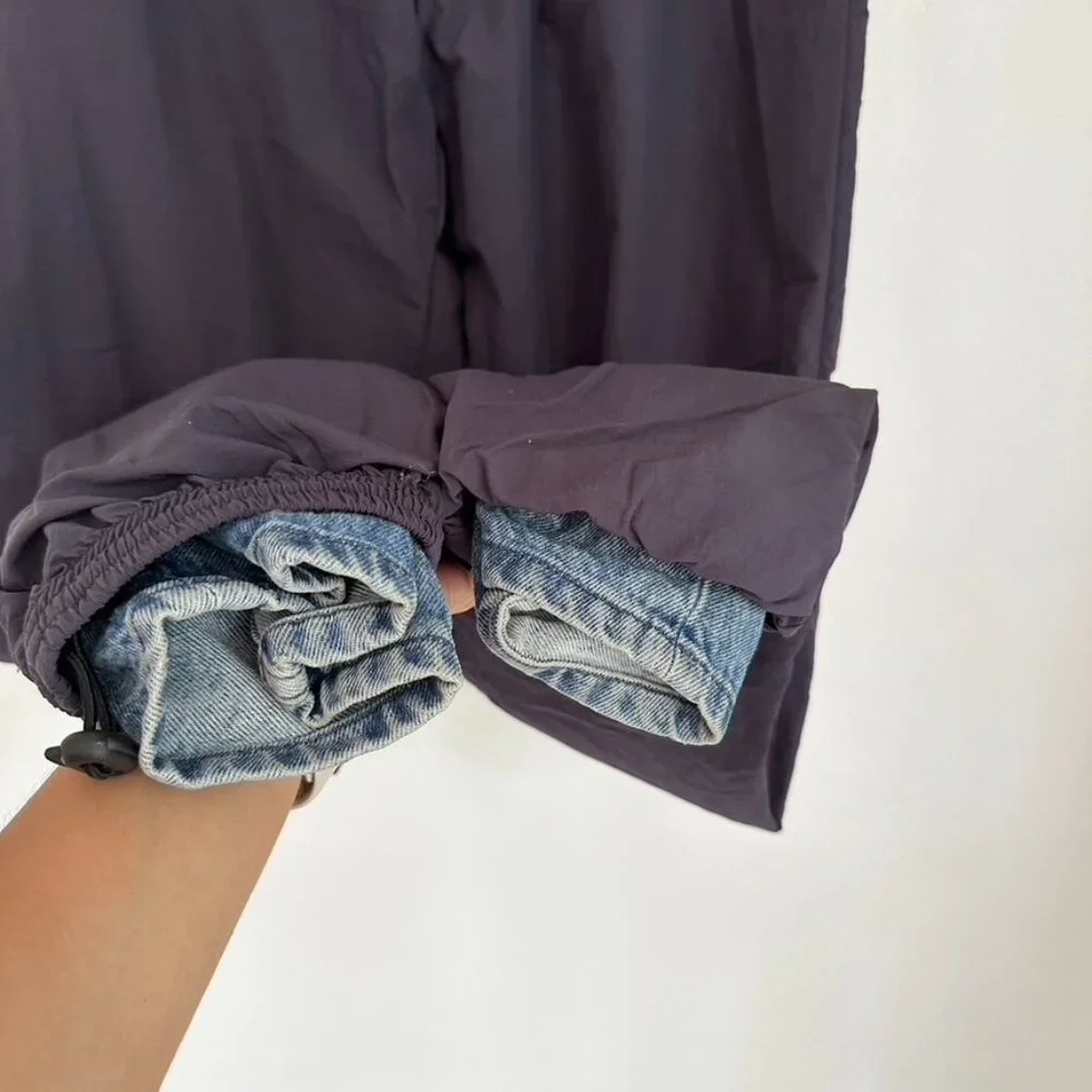Y Project Navy Denim Cuff Track Pants Size XS